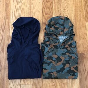 Bundle of Two All In Motion Kid’s Hooded Shirts With Front Pocket Size L (10/12)